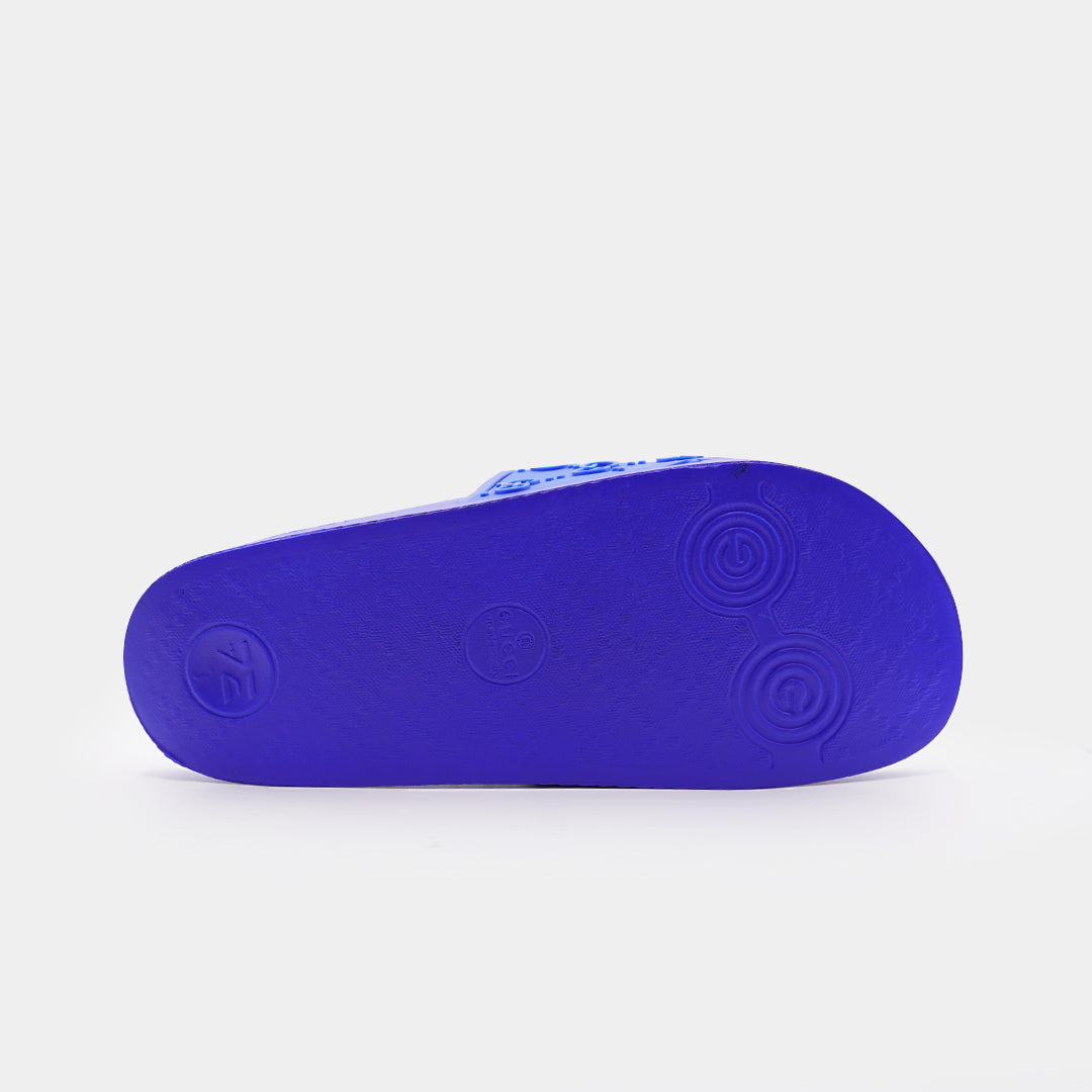 gucci all over logo embellished premium quality blue medicated soft slipper