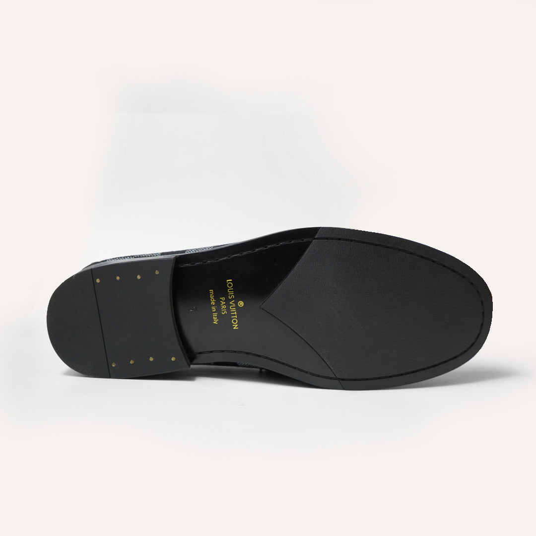louis vuitton premium quality black major loafer