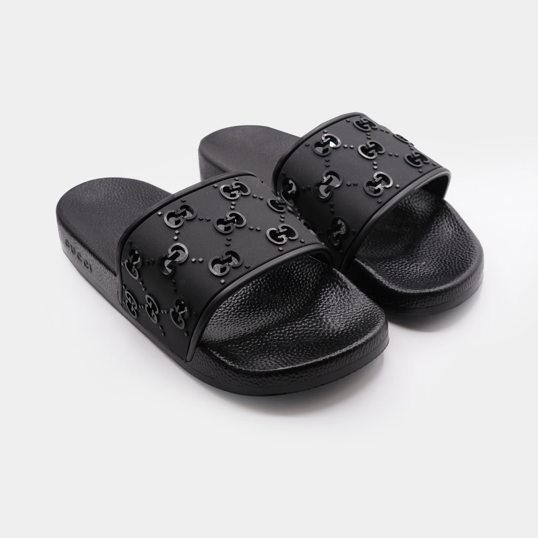 gucci all over logo embellished premium quality medicated soft slipper