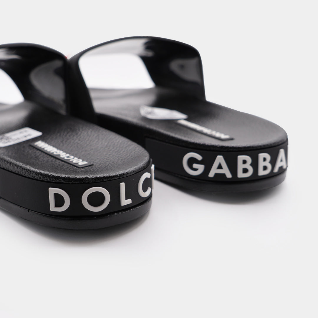 d&g logo embellished premium quality medicated soft slipper