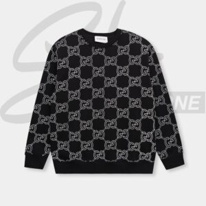gucci premium quality all over printed fleece sweatshirt