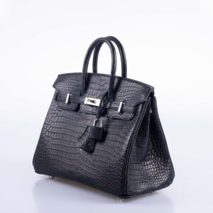 hermès birkin midnight black exotic crocodile leather bag