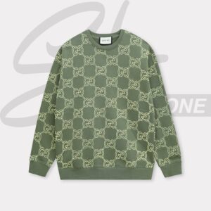 gucci premium quality all over printed fleece sweatshirt
