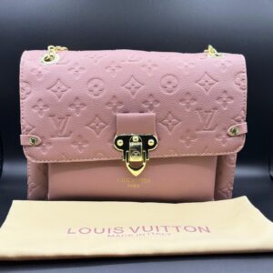 louis vuitton vavin pm shoulder bag in rose poudre pink empreinte leather
