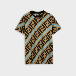 fendi blue line roundneck t shirt