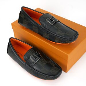 louis vuitton premium loafers with logo