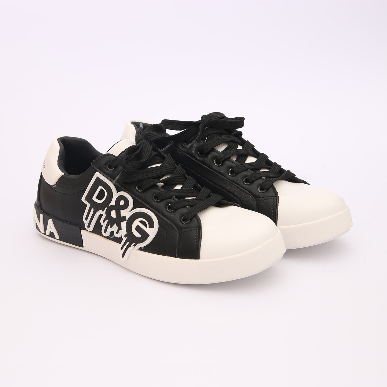dolce & gabbana premium sneakers black & white dolce & gabbana premium sneakers black & white