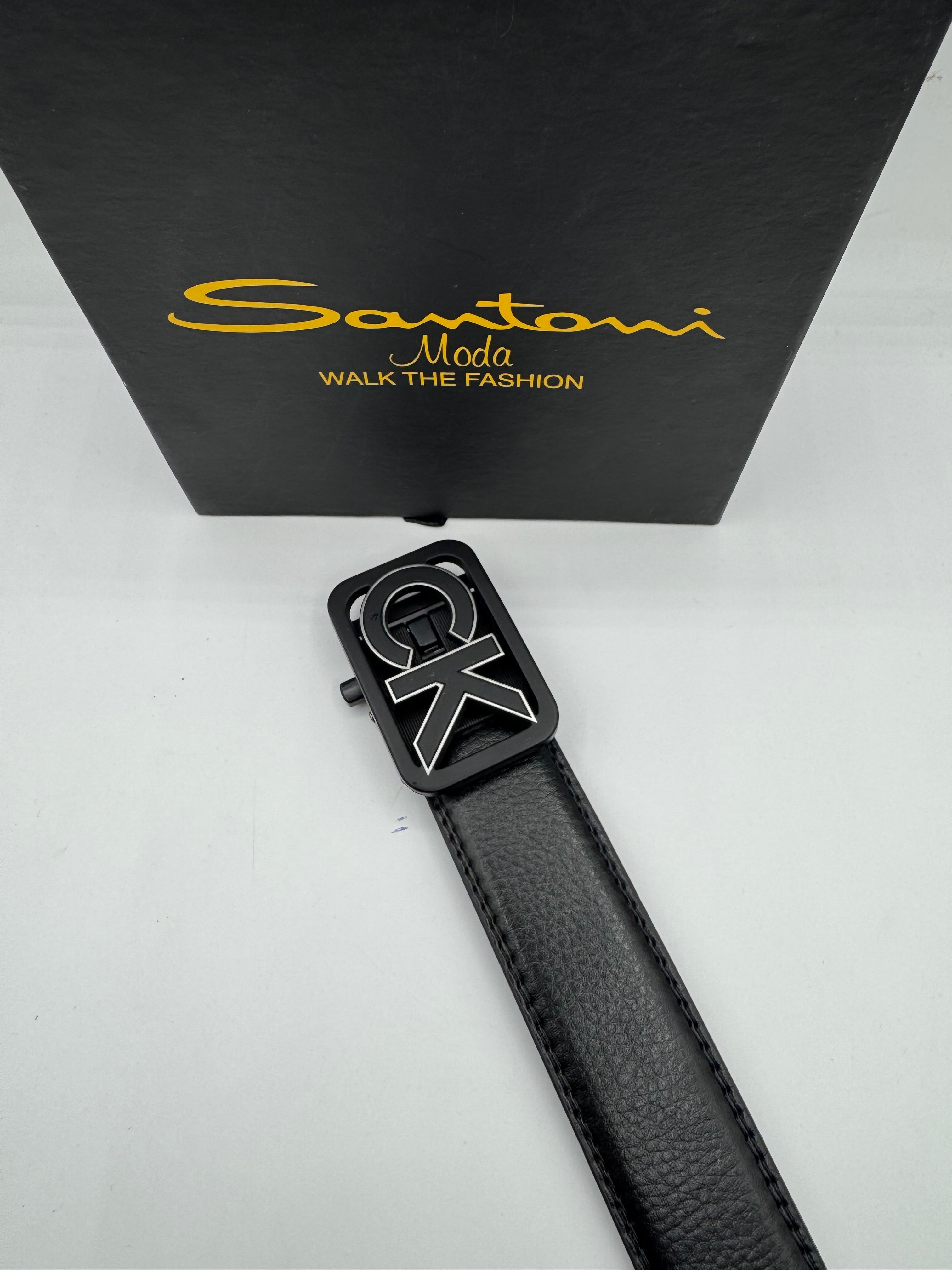Premium Black Leather Automatic Belt - Image 2