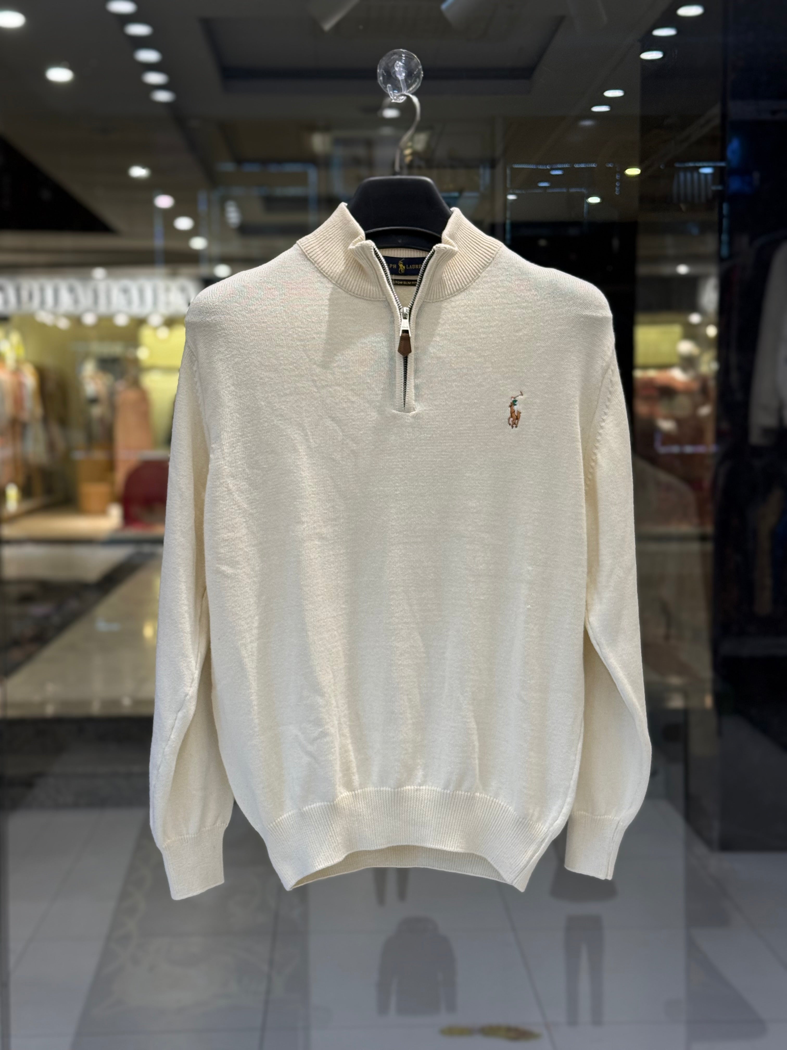 Luxury Men's Half-Zip Pullover Sweater