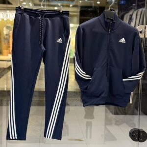 Navy Tracksuit for Men – Premium Zip-Up Jacket