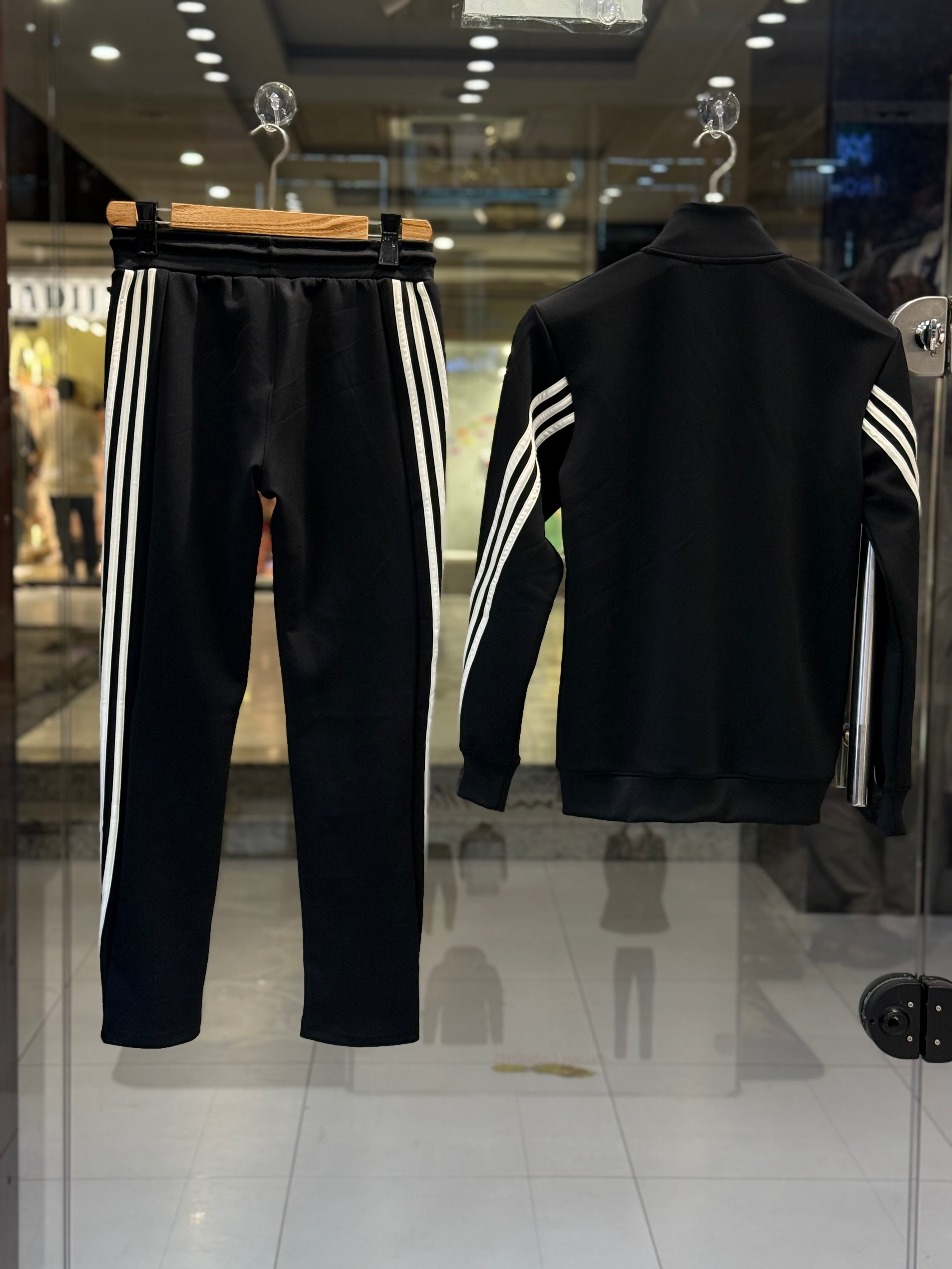 Men's Adidas Black Tracksuit - Image 2