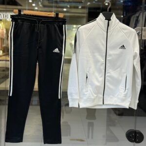 Men's Adidas Black & White Tracksuit