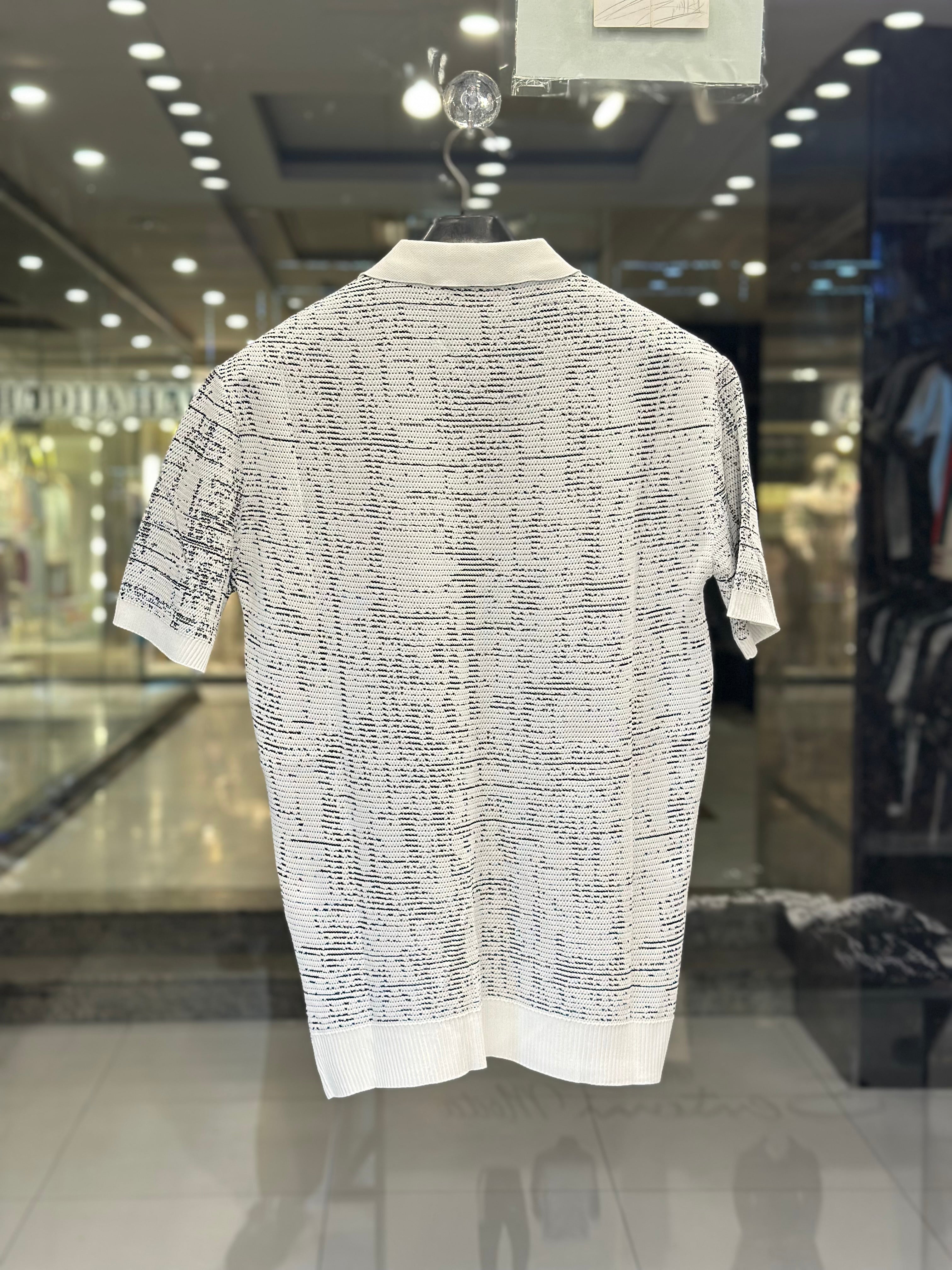 louis vuitton men's white graphic zip neck luxury polo shirt louis vuitton men's white graphic zip neck luxury polo shirt