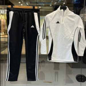 adidas men’s white & black performance tracksuit