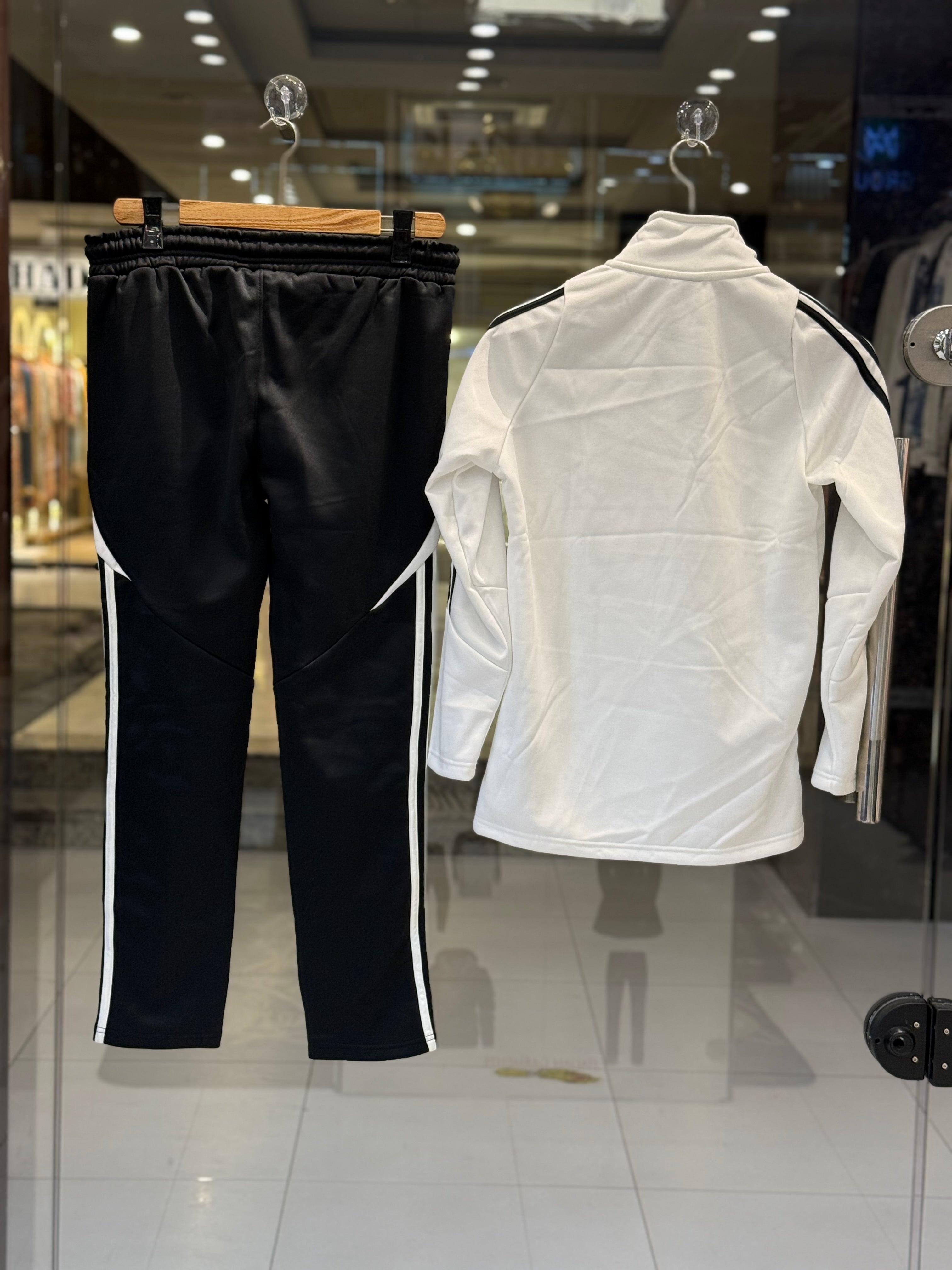 adidas men’s white & black performance tracksuit