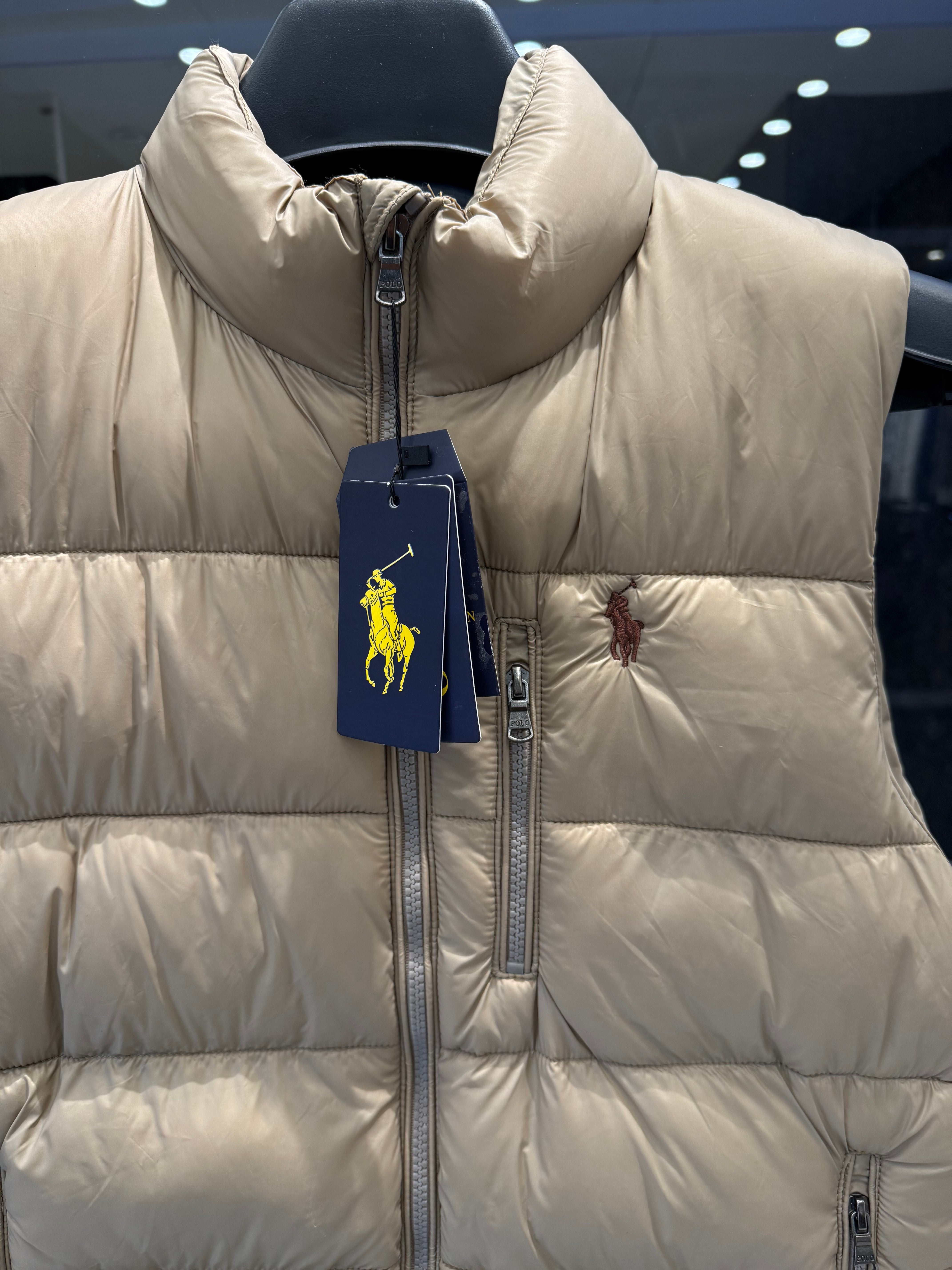 Polo Ralph Lauren Half Sleeve Beige Zip Jacket for Men – Premium Casual Wear - Image 3