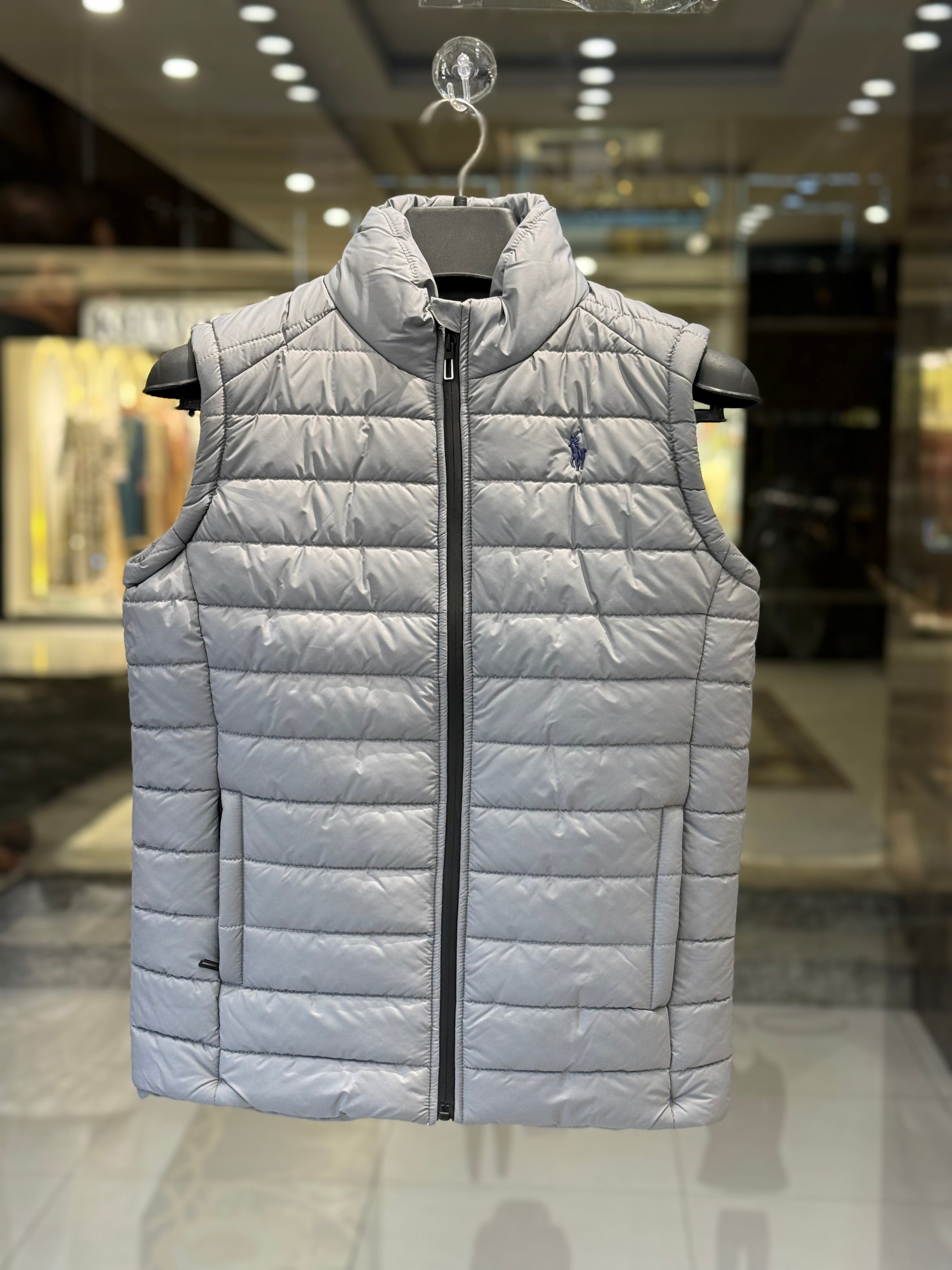 Polo Ralph Lauren Half Sleeve Grey Jacket for Men – Premium Casual Wear