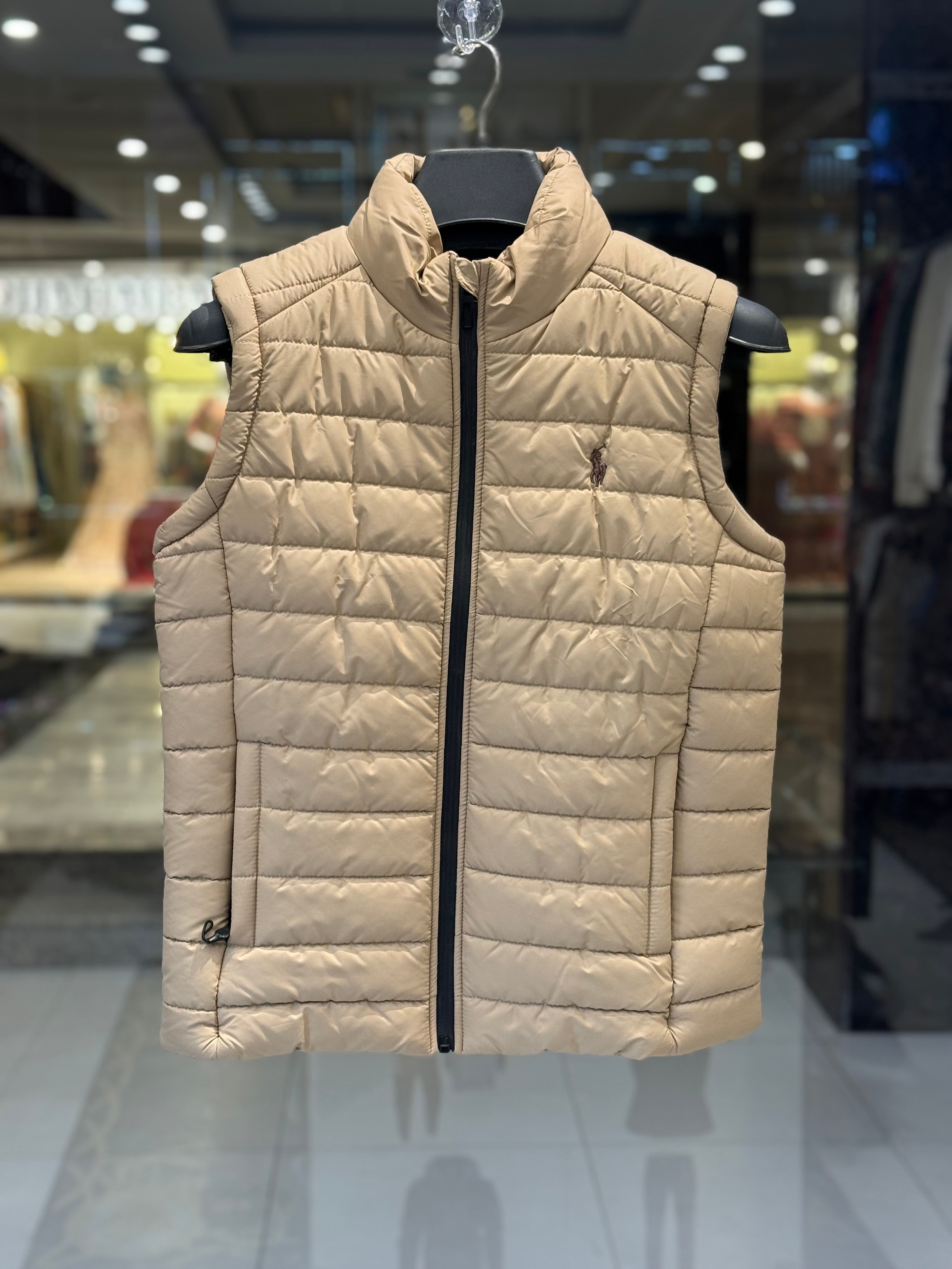 IMG_0690 Polo Ralph Lauren Half Sleeve Beige Jacket for Men – Premium Casual Wear