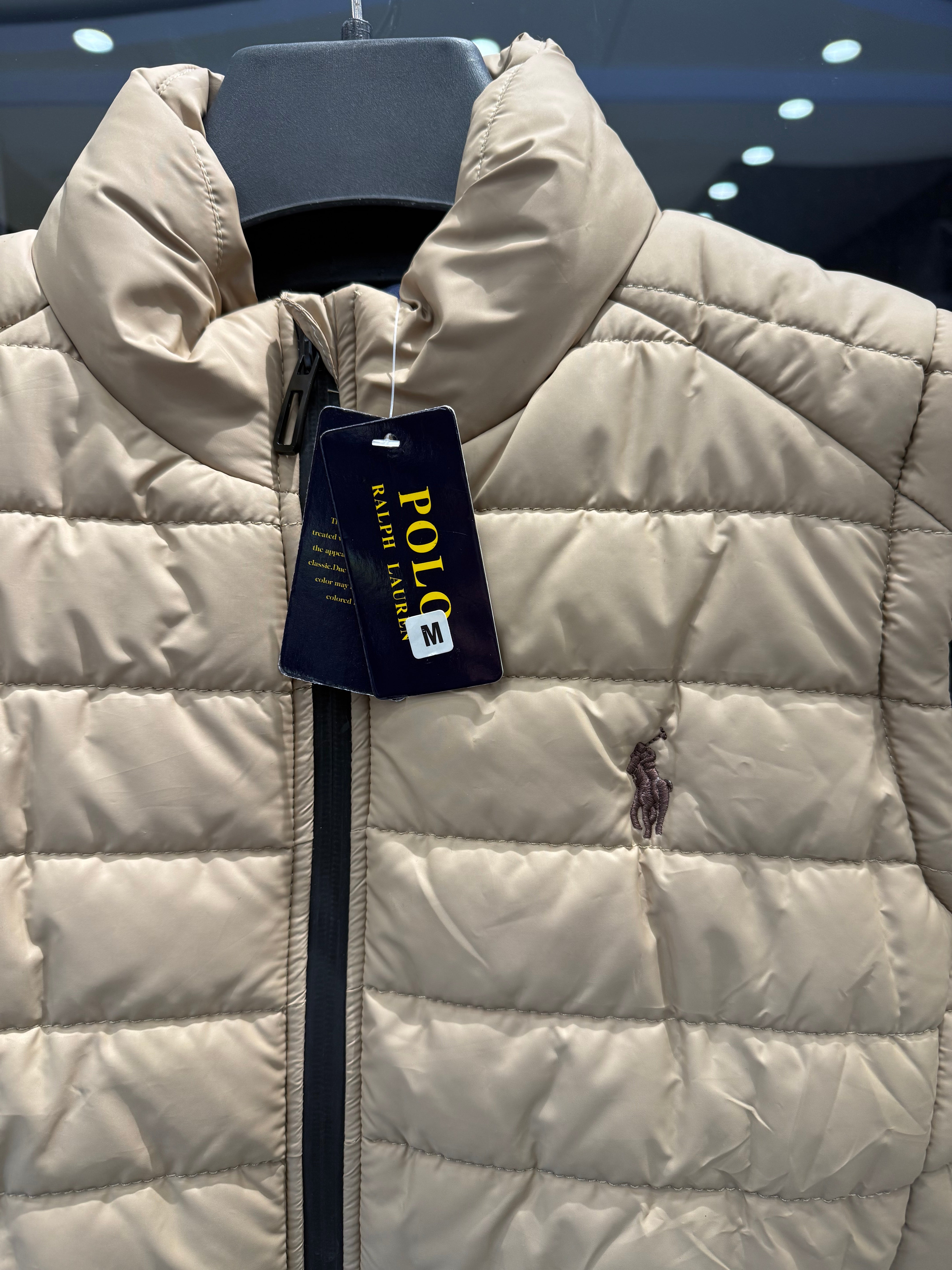 IMG_0691 Polo Ralph Lauren Half Sleeve Beige Jacket for Men – Premium Casual Wear - Image 3