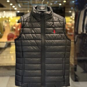 Polo Ralph Lauren Half Sleeve Black Jacket for Men – Premium Casual Wear