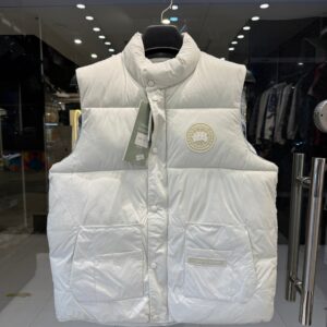 Premium Canada Goose White Puffer Vest