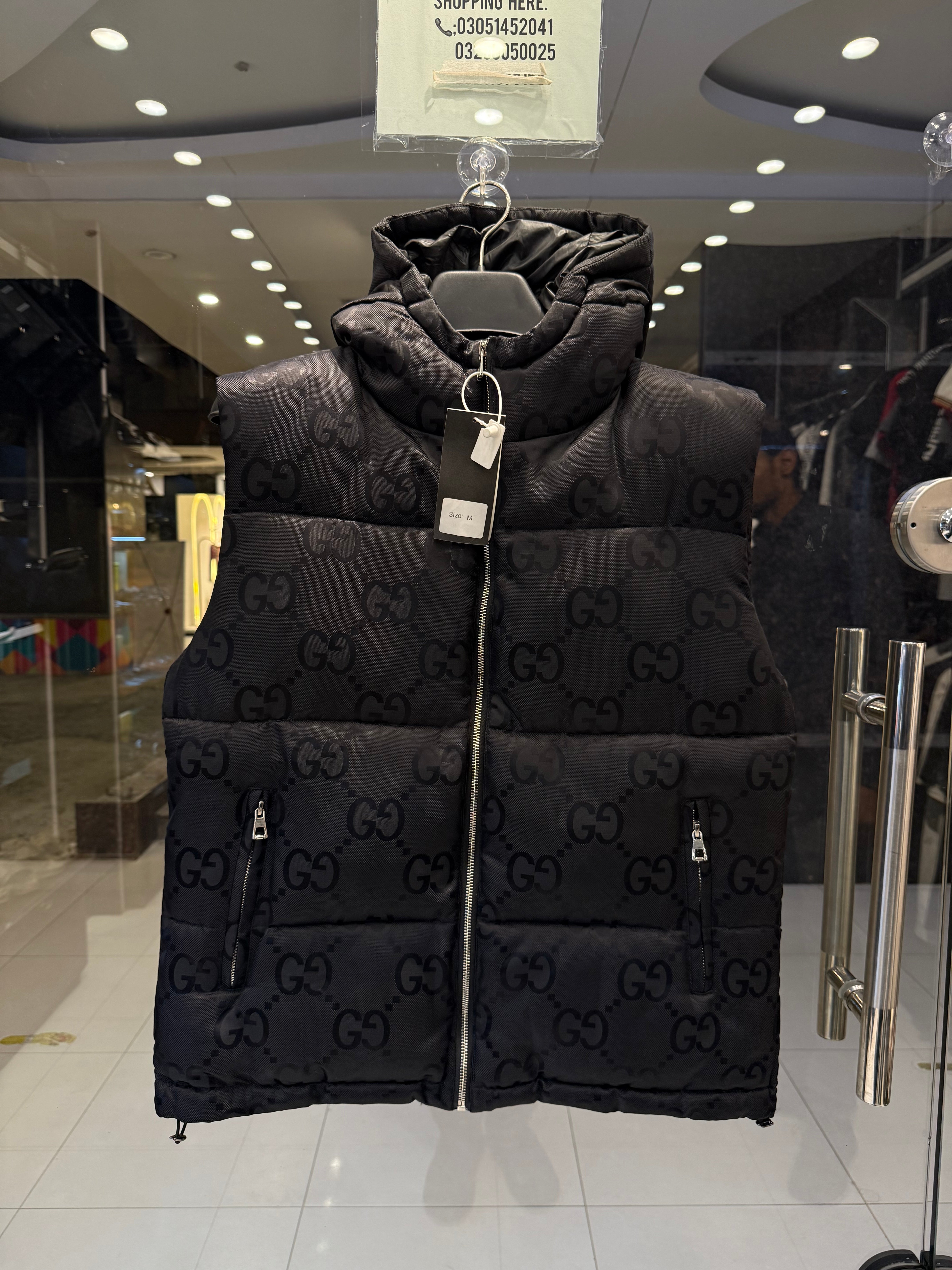IMG_0827 Men’s Black Quilted Puffer Sleeveless Jacket