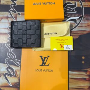 Premium Louis Vuitton Damier Graphite Embossed Leather Bi-Fold Wallet