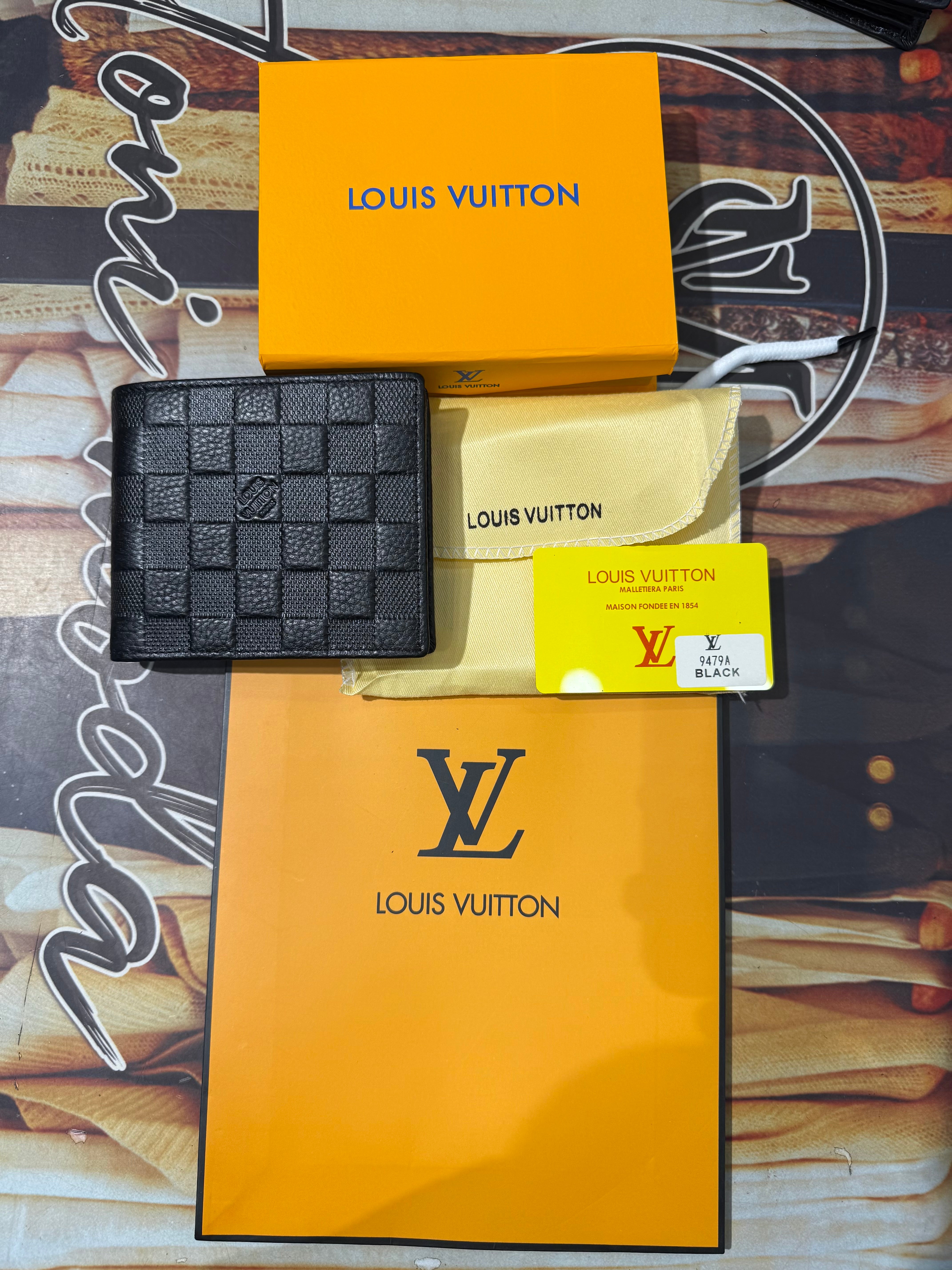 IMG_1524 Premium Louis Vuitton Damier Graphite Embossed Leather Bi-Fold Wallet