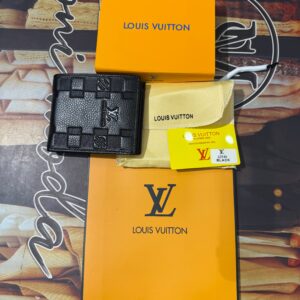 Premium Louis Vuitton Multi-Panel Embossed Designer Leather Bi-Fold Wallet