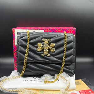 Premium Tory Burch-Style Kira Chevron Quilted Flap Bag