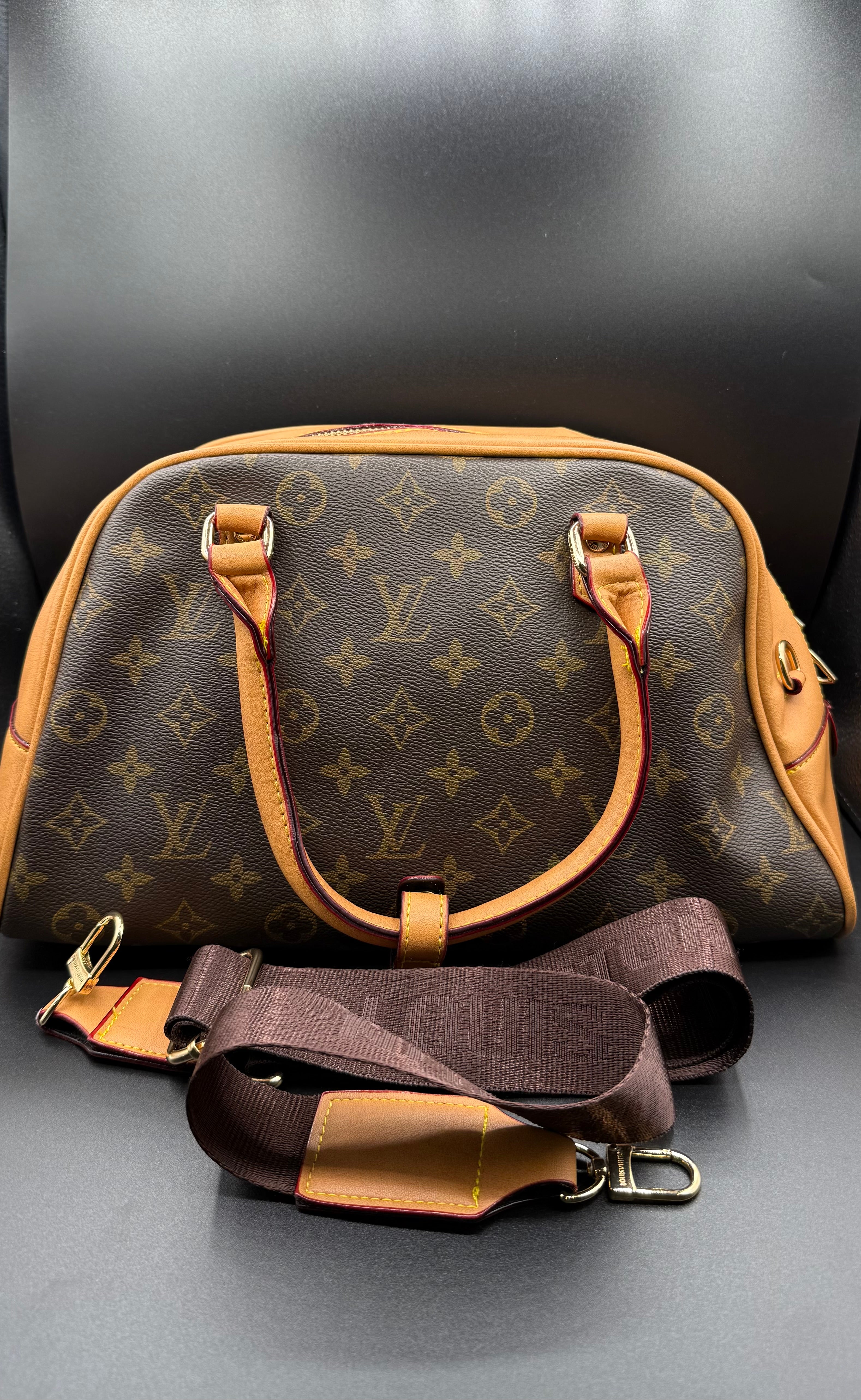 IMG_1614 LV-Inspired Monogram Alma PM Premium Top Handle Bag