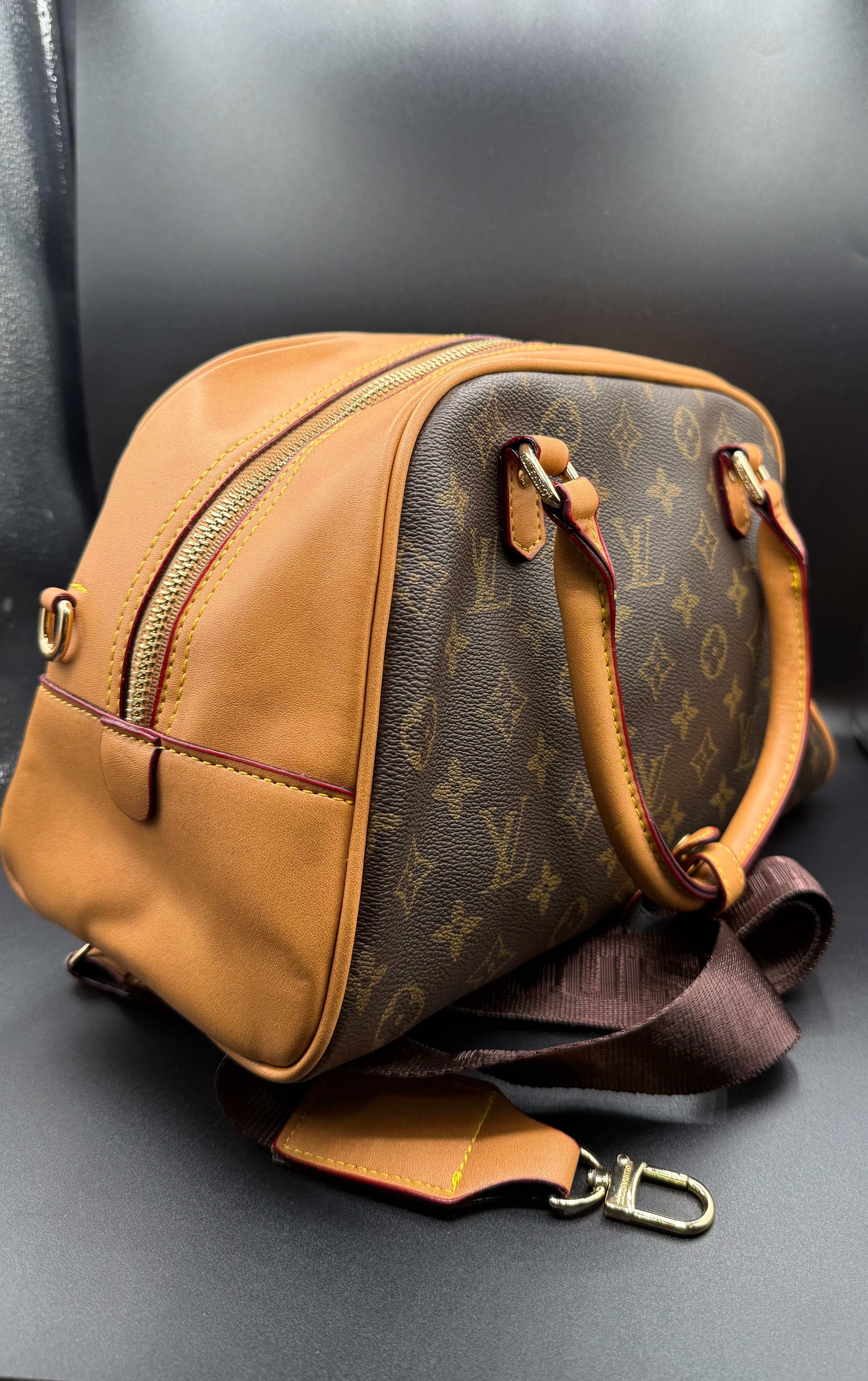 IMG_1617 LV-Inspired Monogram Alma PM Premium Top Handle Bag - Image 2