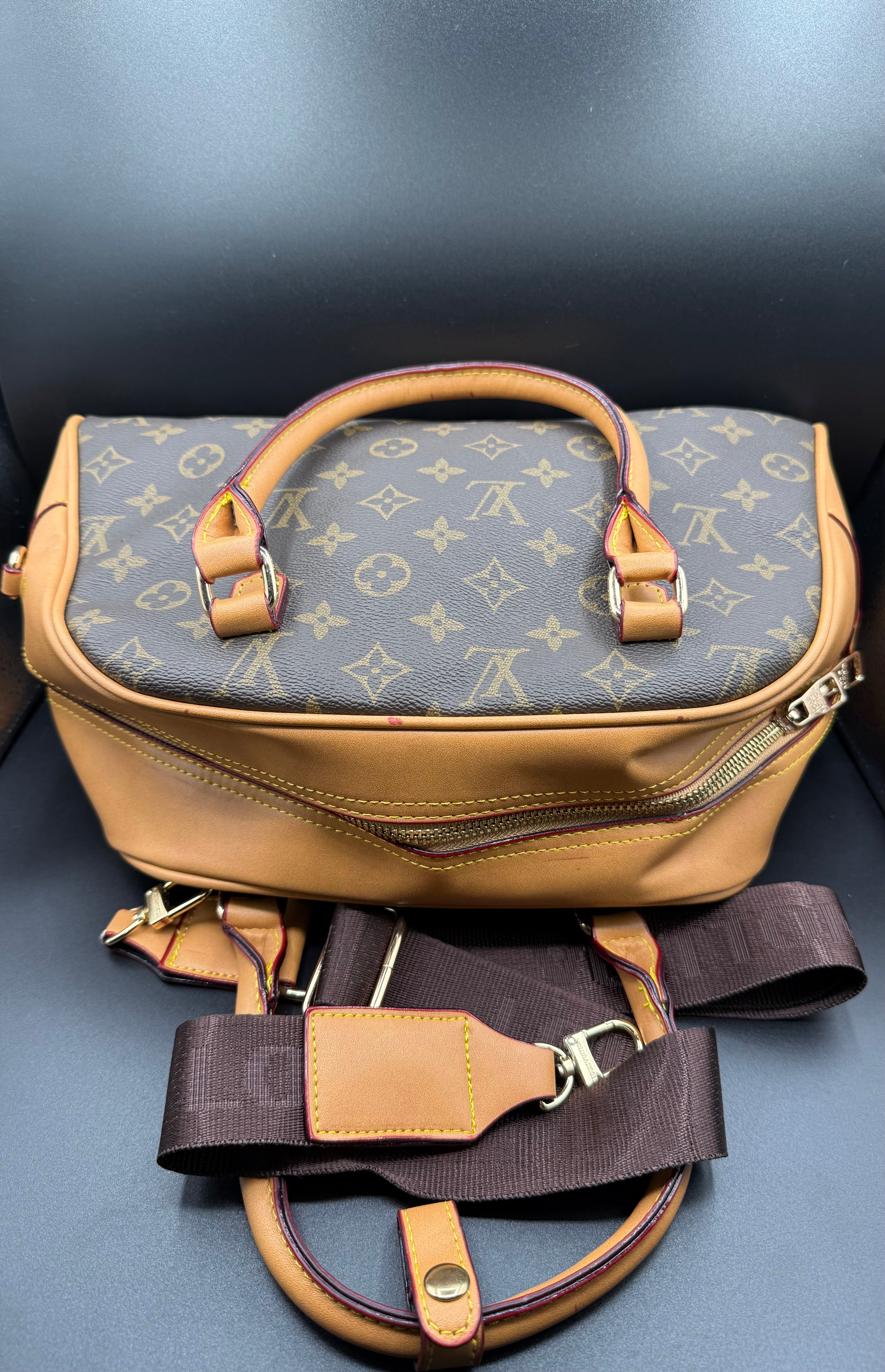 IMG_1618 LV-Inspired Monogram Alma PM Premium Top Handle Bag - Image 3