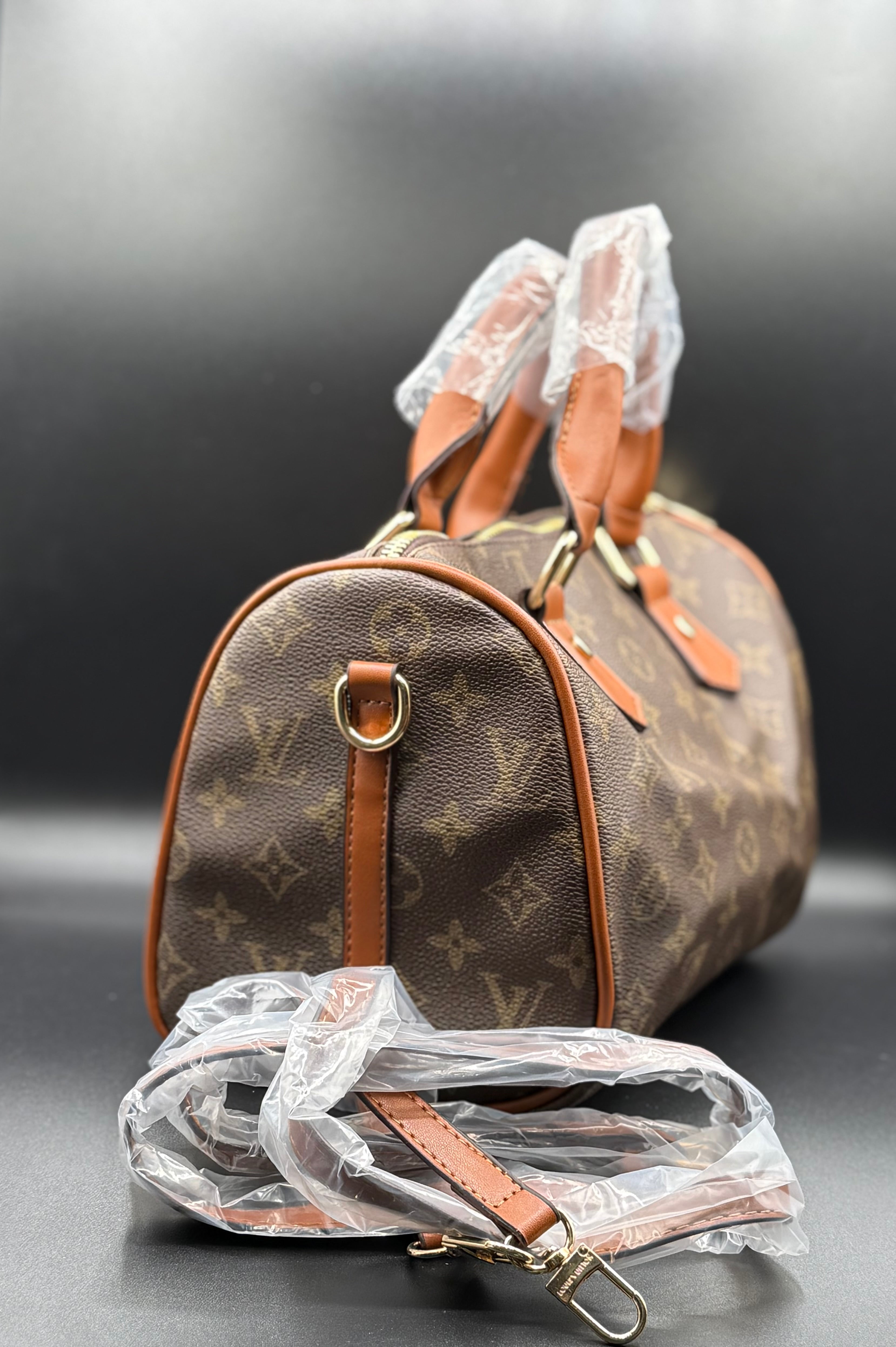 LV-Inspired Monogram Speedy Bandoulière Premium Satchel Bag - Image 8