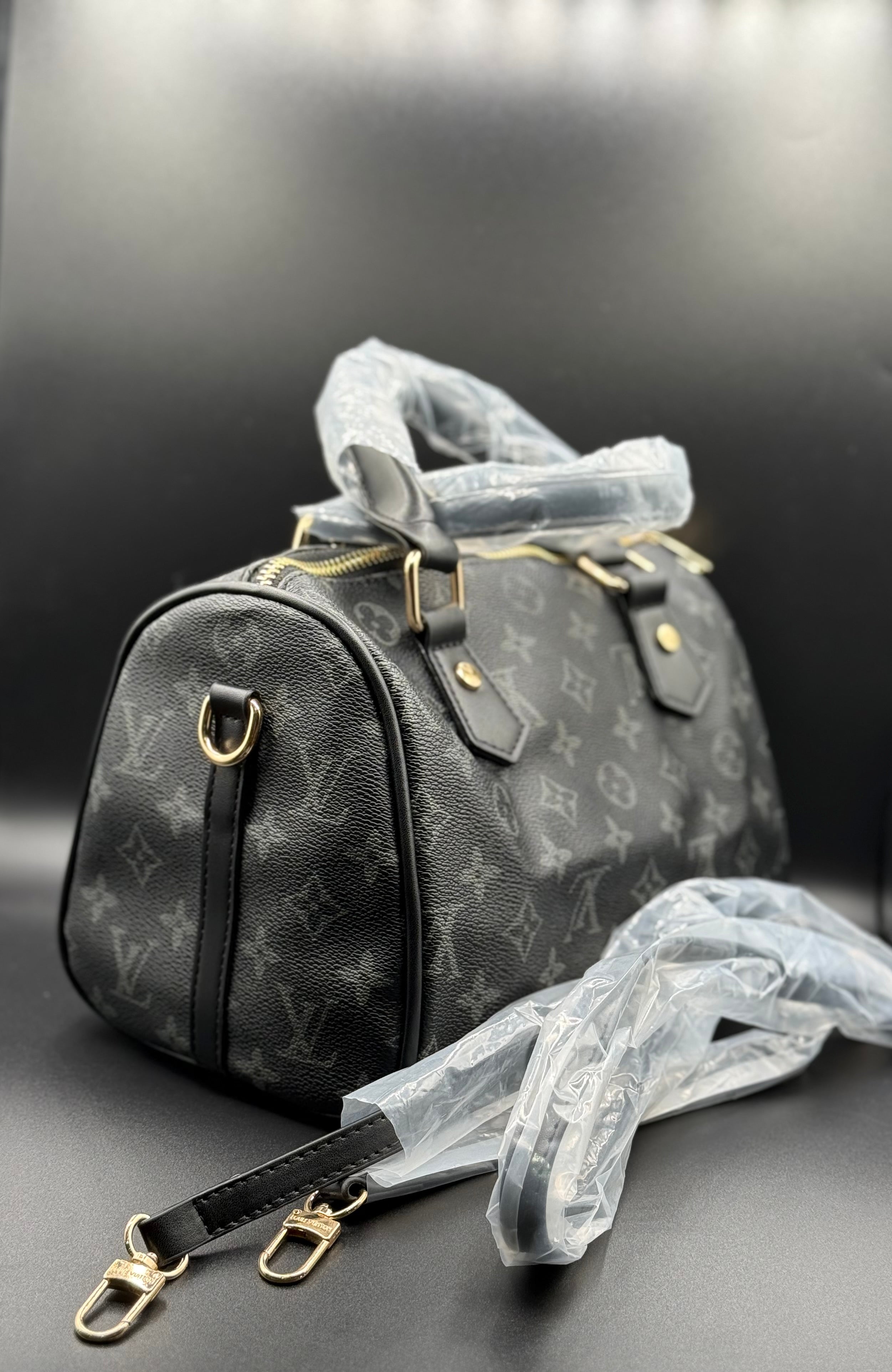 LV-Inspired Monogram Speedy Bandoulière Premium Satchel Bag - Image 3