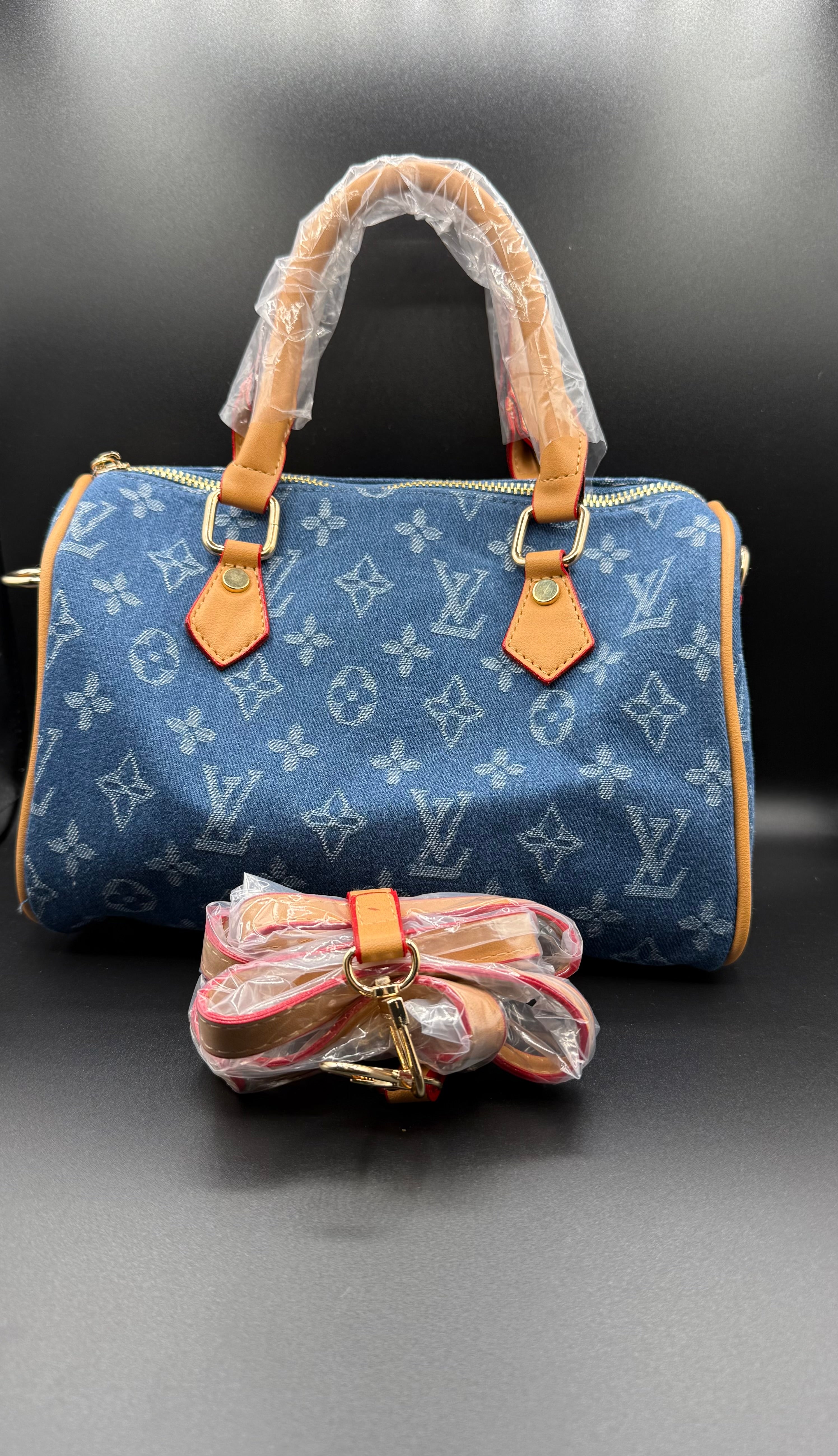 LV-Inspired Monogram Speedy Bandoulière Premium Satchel Bag - Image 4