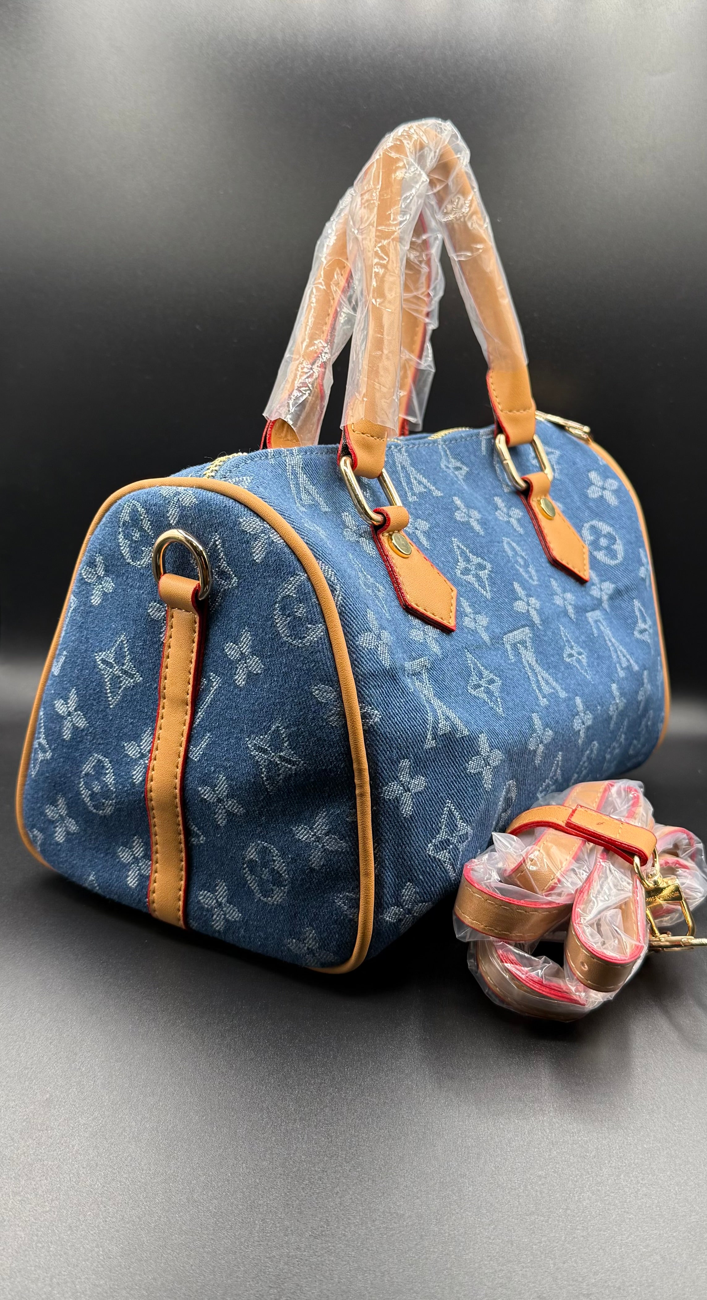 LV-Inspired Monogram Speedy Bandoulière Premium Satchel Bag - Image 6