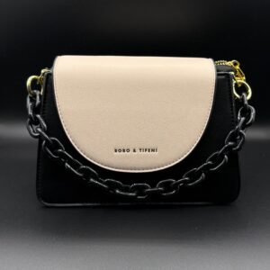 Robo & Tifeni Inspired Two-Tone Minimalist Chain Crossbody Bag