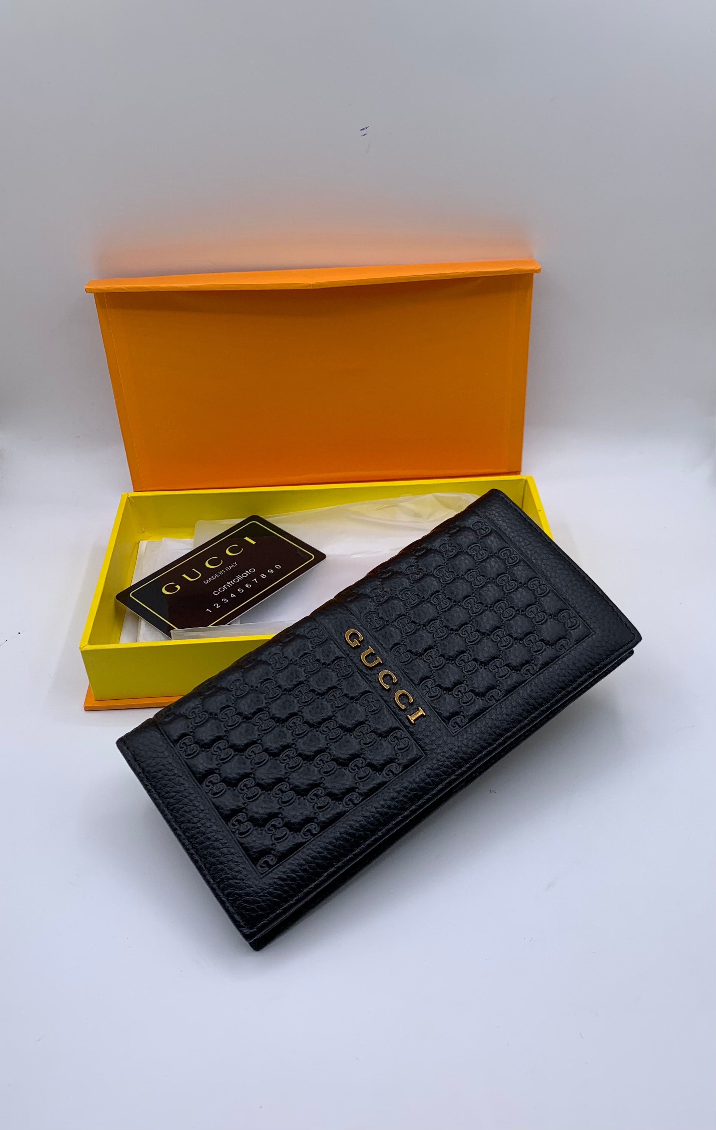 gucci premium black long wallet with monograme gucci premium black long wallet with monograme
