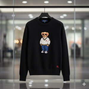 RL Bear Sweater – Black (Turkey Made)