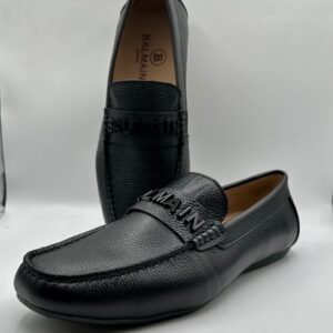 balmain paris inspired premium men's leather loafers