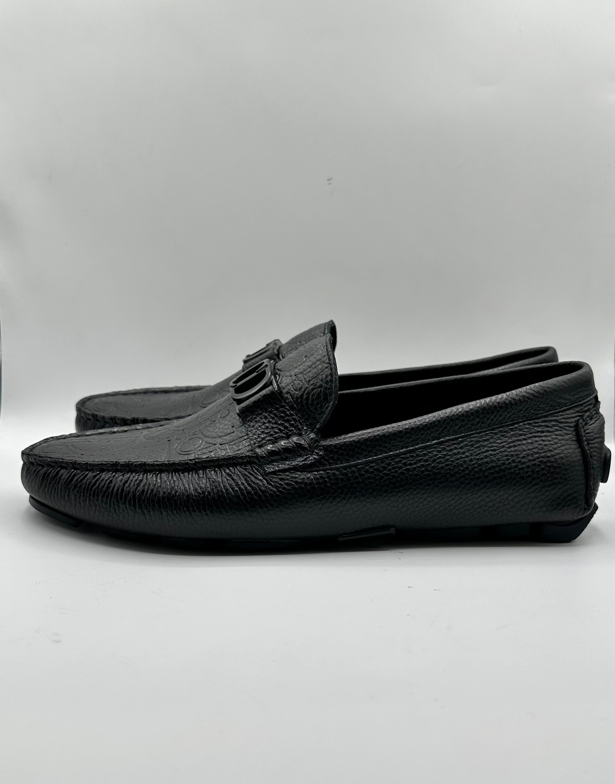 dior inspired premium men’s loafers – luxury suede & grained leather
