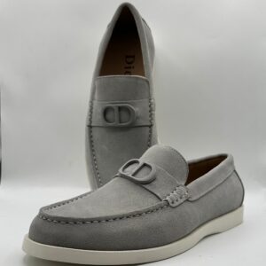 dior inspired luxury men's suede loafers