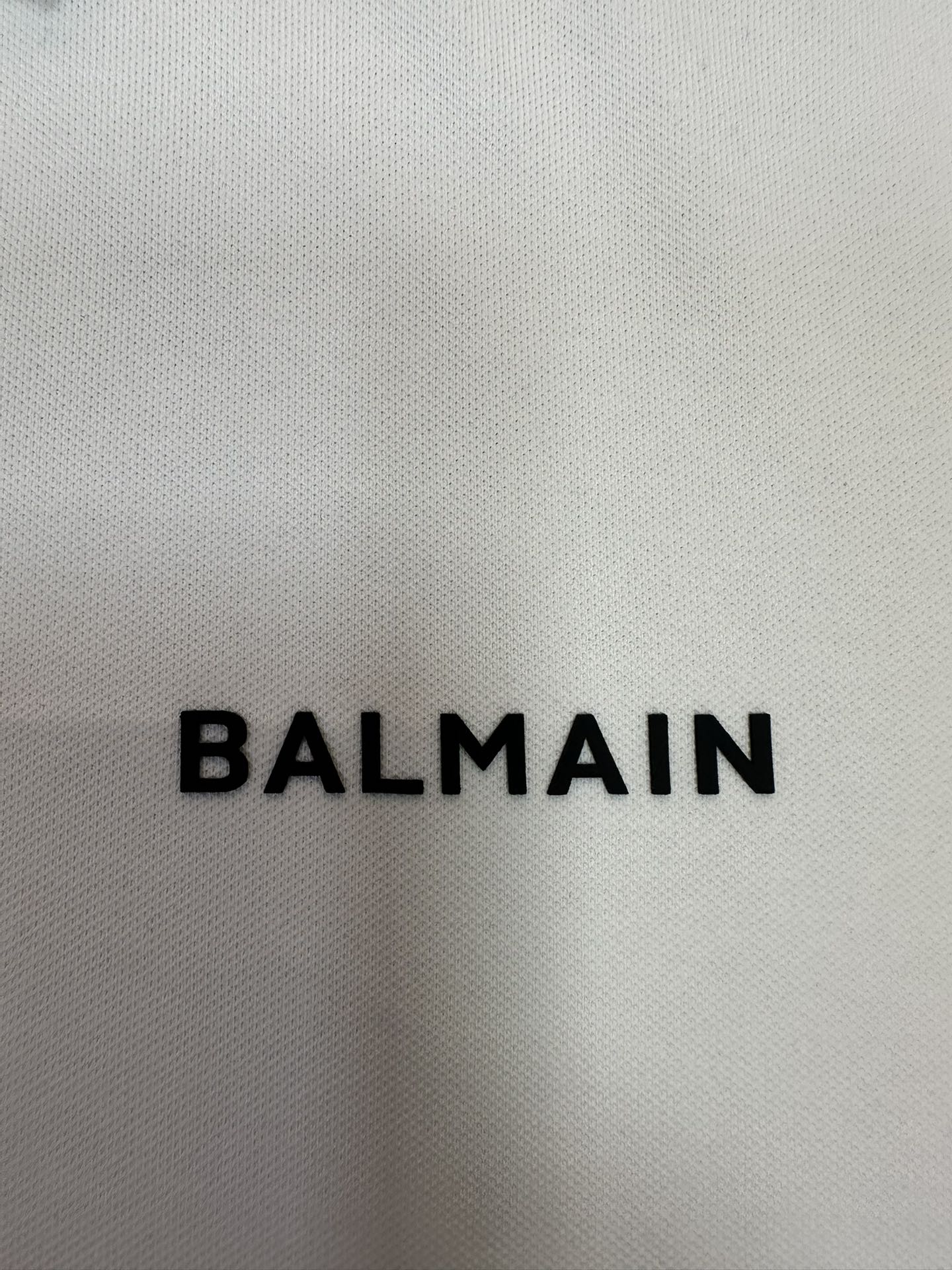 balmain polo shirt with rubber logo – premium fit
