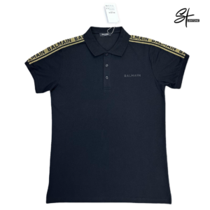 balmain polo shirt with rubber logo – premium fit