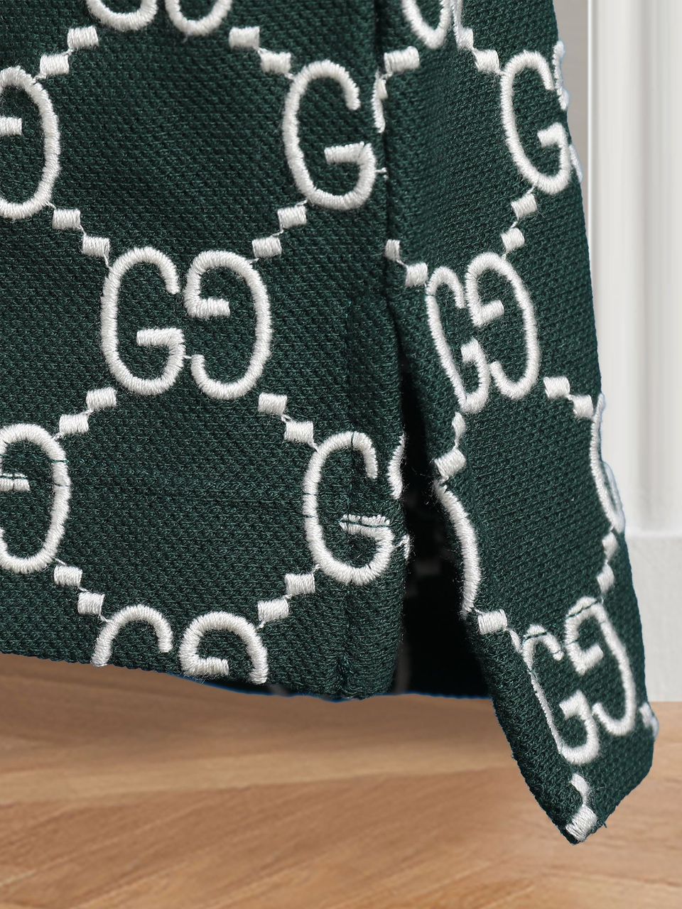 gucci monogram green polo shirt with collar gucci monogram green polo shirt with collar