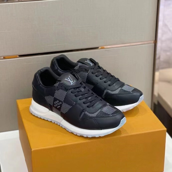 louis vuitton black trainer sneakers