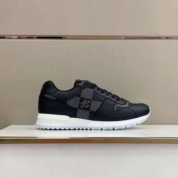 louis vuitton black trainer sneakers