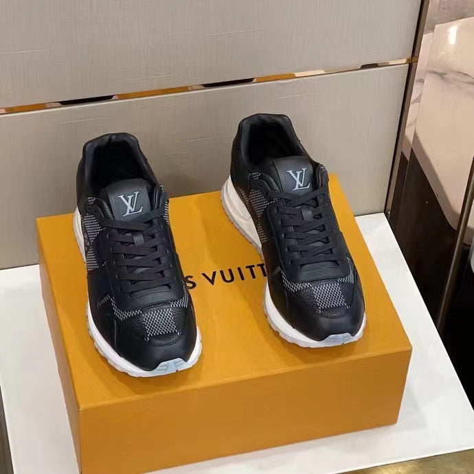louis vuitton black trainer sneakers