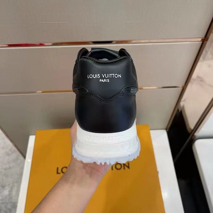 louis vuitton black trainer sneakers